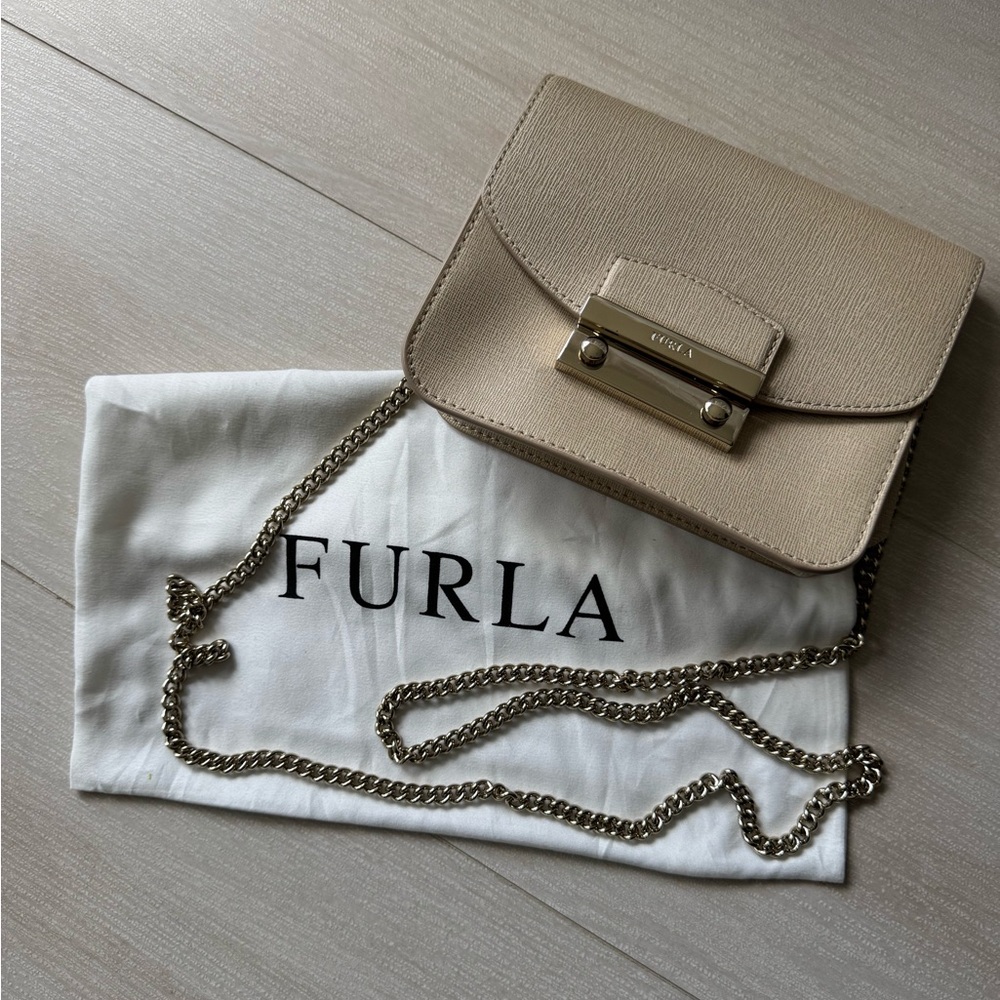 Furla Beige Crossbody Bag